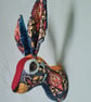Bramwell Briar a hare in William Morris fabric - Image 4