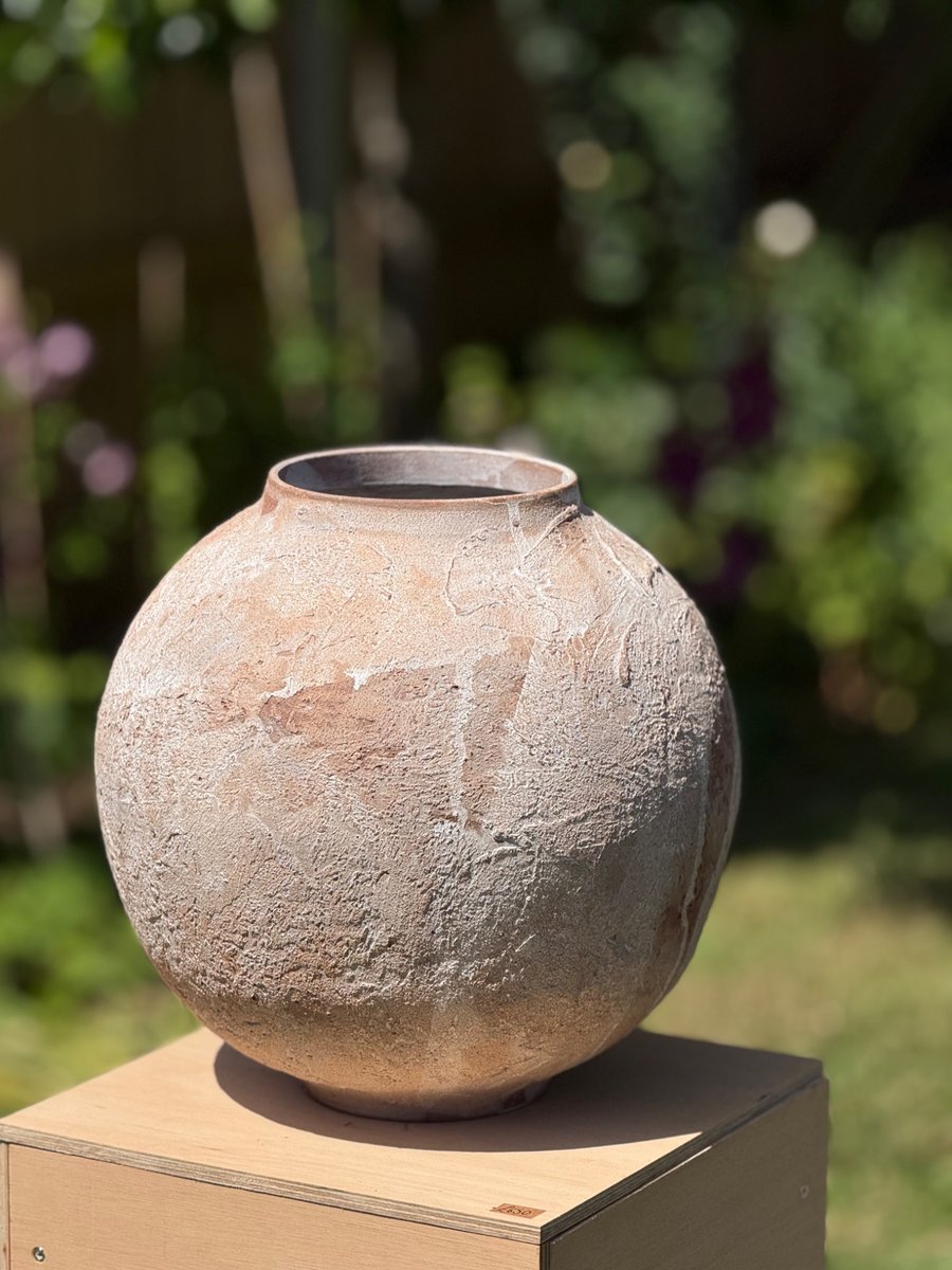 Hand built, textured vessel from the Moon Series 