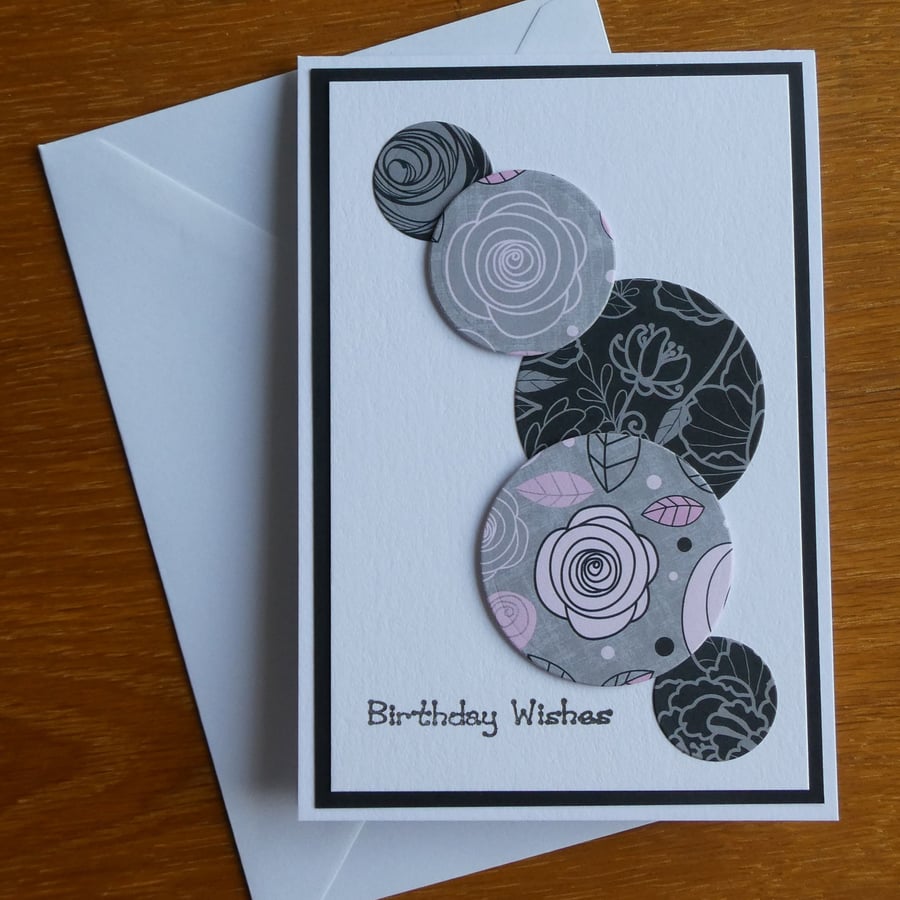 Birthday Card - Pink Circles