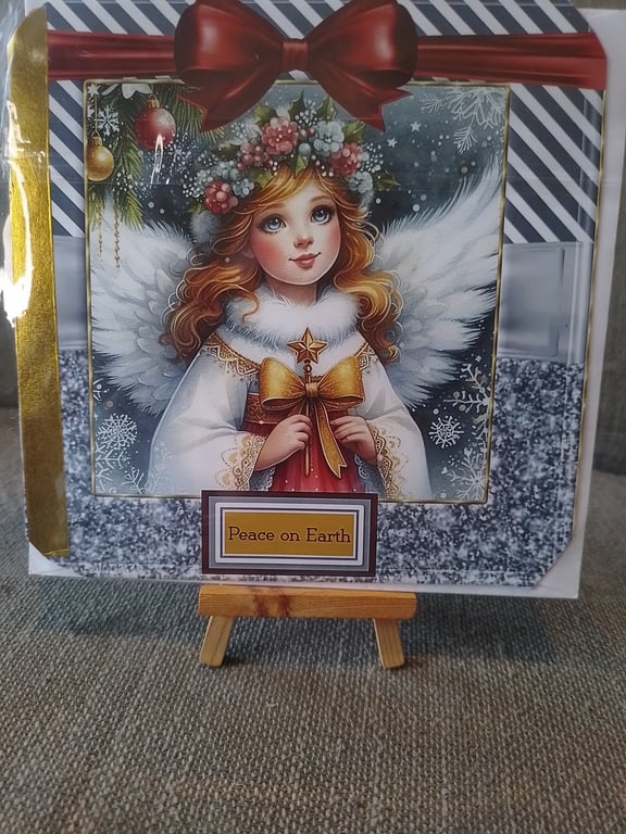 Christmas Angel Festive Card Handmade