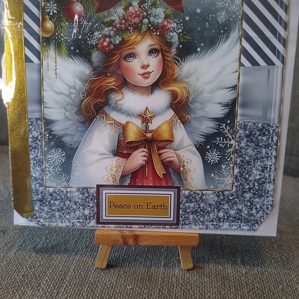 Christmas Angel Festive Card Handmade