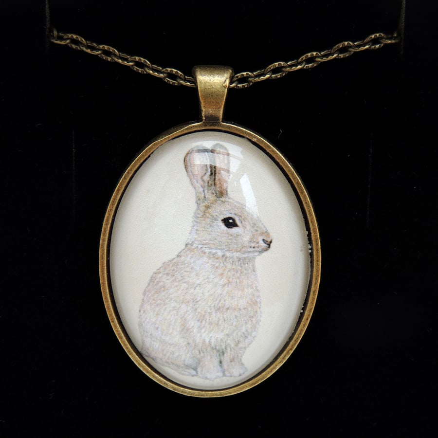 Rabbit Pendant Necklace - Simply Bronze Style