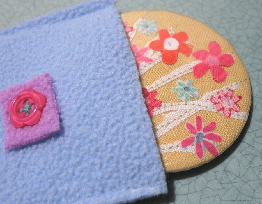 Primrose flowers pocket mirror