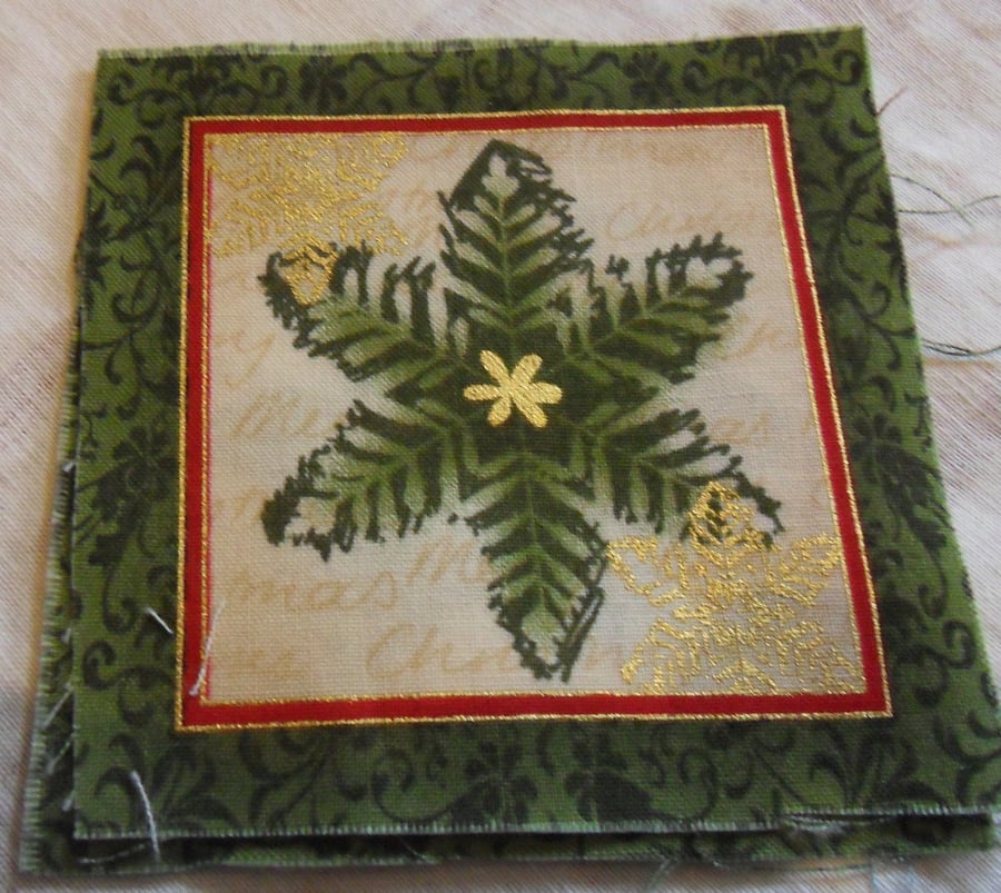100% cotton fabric squares. Snowflake (97)