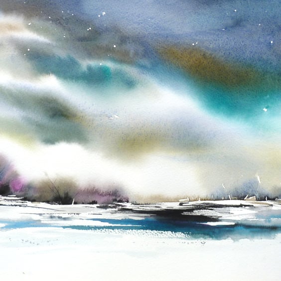 Above, Original Watercolour Painting.