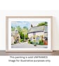 Buckland Monachorum Dartmoor Devon  Original Watercolour Painting Mounted - Image 5