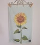 Sunflower tea towel, organic cotton - Image 4