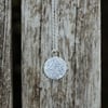 CLEARANCE Eco Silver Winter Solstice disc pendant - fully hallmarked