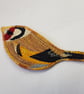 Gold finch brooch