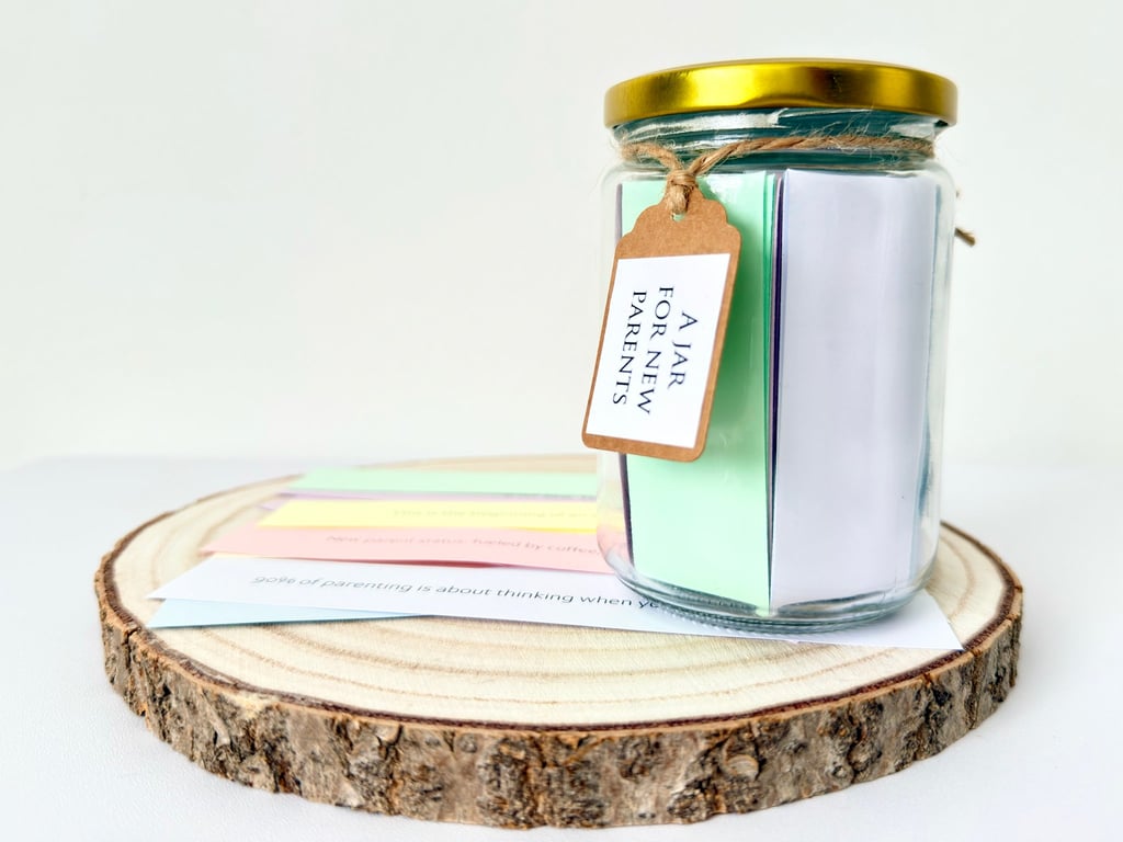 New Parents Quote Jar - Gift for Couples - Parent Support Self Care Gift