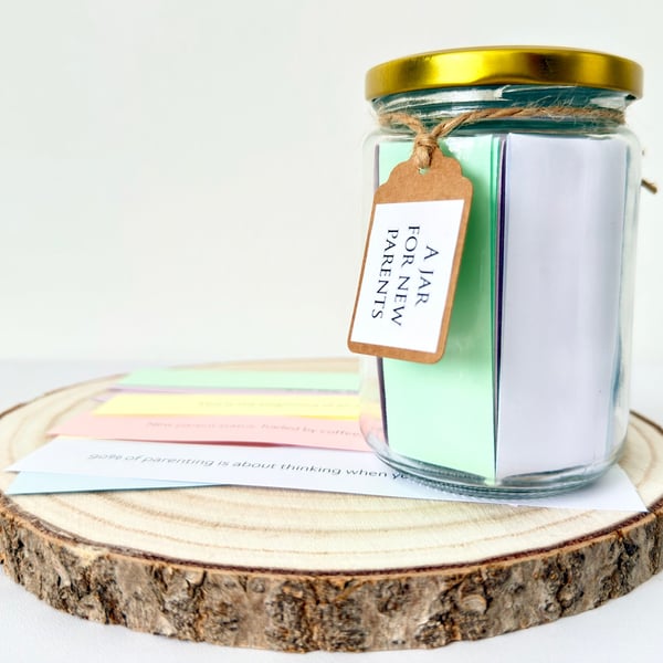 New Parents Quote Jar - Gift for Couples - Parent Support Self Care Gift