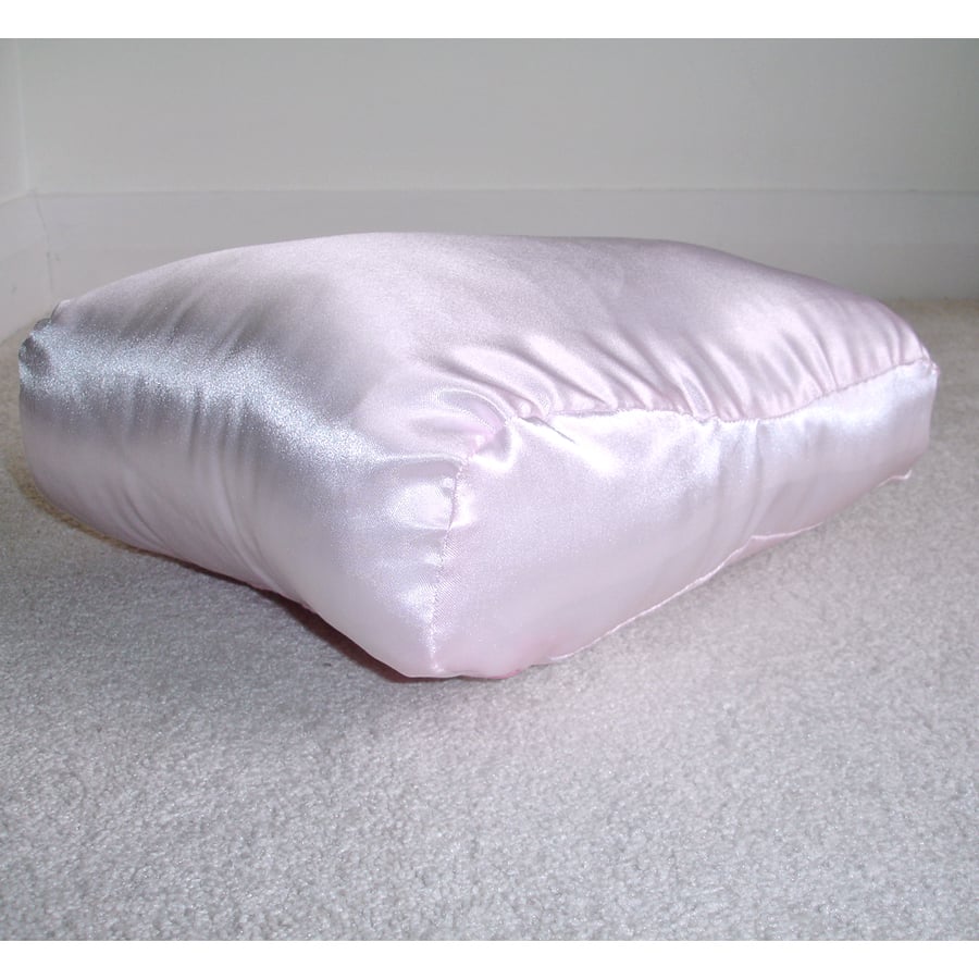 Tempur Pedic Original Travel Neck Pillow Cover Orthopaedic Pink Satin