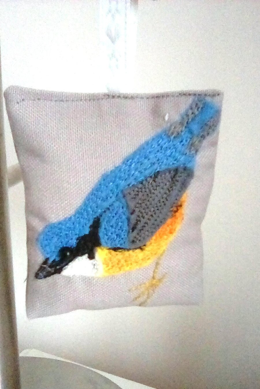 Lavender Bag, Embroidered Lavender Bag, Bird Lavender Bag