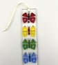 Fused glass colourful butterflies suncatcher.