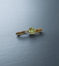 Solara Gold Peridot Stacking Ring - Image 2