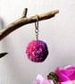 Wool Pompom Keyring, 5cm, Fluffy Pompom Plush Keychain, Stocking Filler. - Image 6