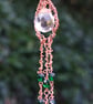 Rainbow Crystal Copper Window Hanging with Beaded Dangles - Image 5