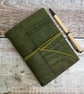 A6 Cork Journal in Olive Green - Image 1