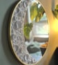 38cm Gold Moon Mirror Handmade Celestial Wall Mirror  Lunar Home Decor Moon - Image 2