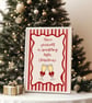 Fun Christmas Drinks Quote Print, Christmas Kitchen Decor - Image 1
