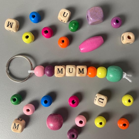 Mum or Mummy Keyring Making Kit - Eco Craft Kit