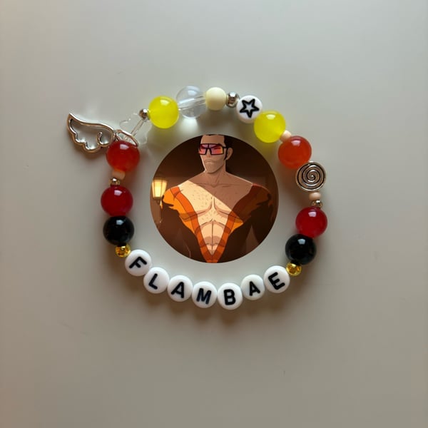 Flambae Dispatch inspired handmade bracelet