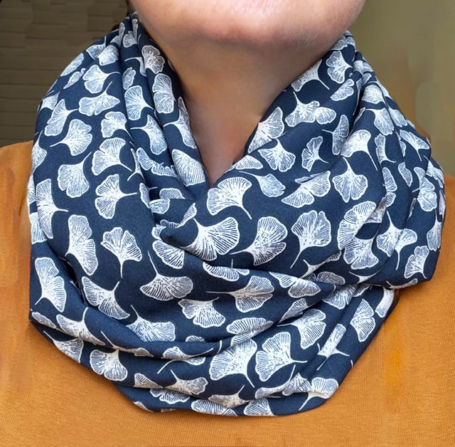 Gingko Print Infinity Scarf