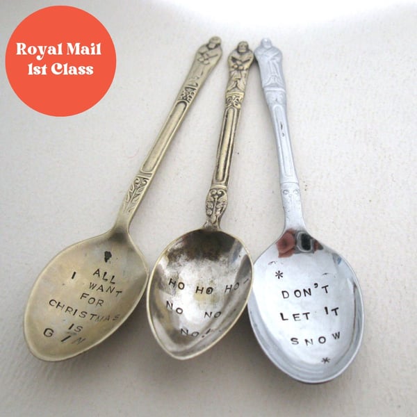 Three More Not Quite So Rude Xmas Apostle Spoons