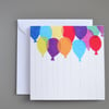 Bright Balloons Blank or Birthday or Celebration Card