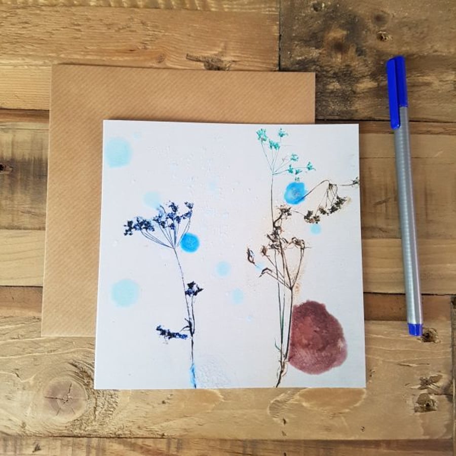 Card - Colourful Cow Parsley