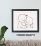 Hugs artwork 2, mounted, unframed - Image 2