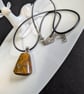 Brown stone pendant - Image 1