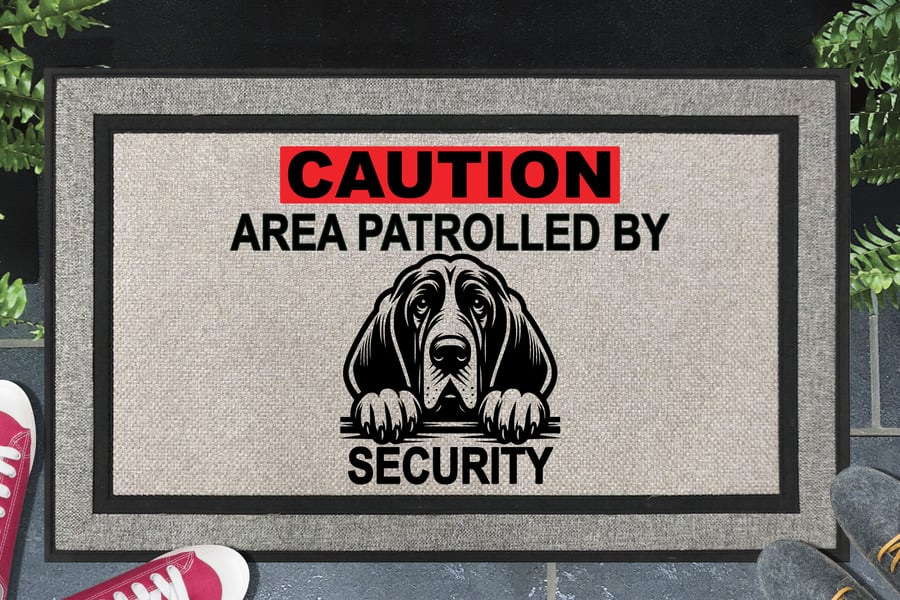 Bloodhound Security Door Mat - All Weather Doormat - 45x70cm 