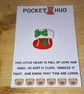 Christmas pocket hug Christmas Stocking-Handmade Christmas pocket hug
