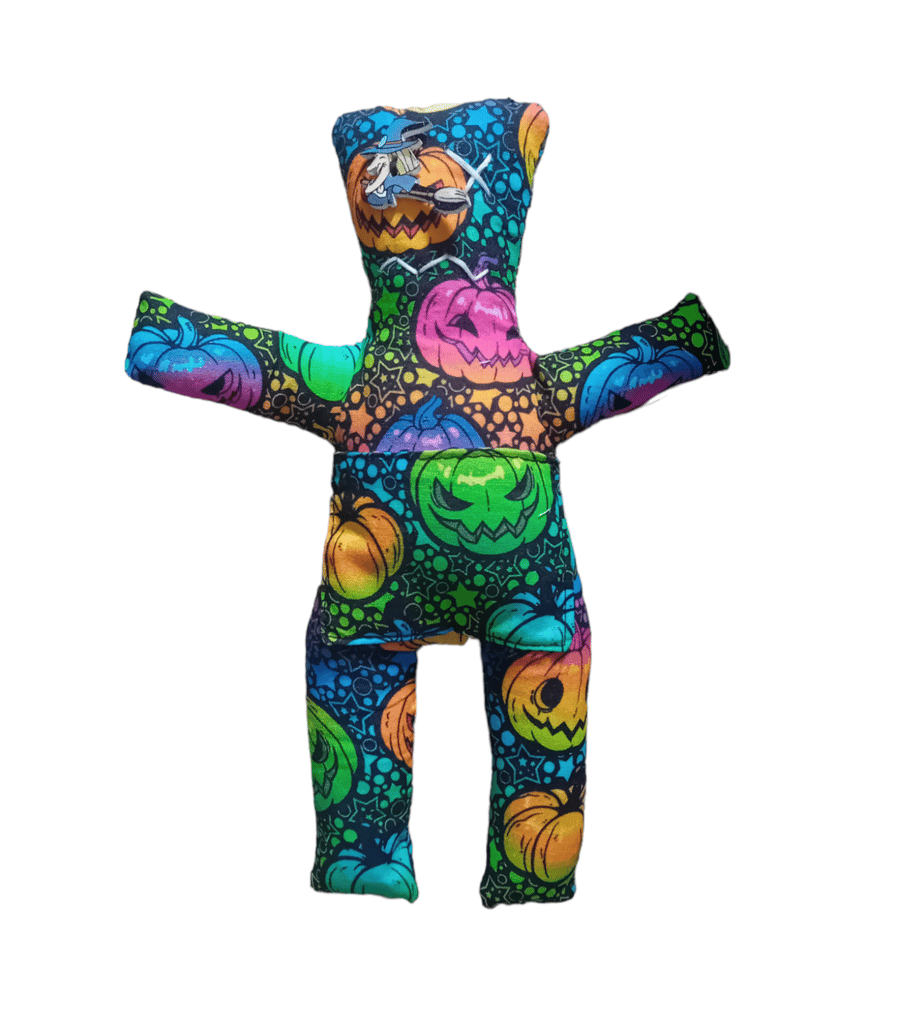 Voodoo style worry doll pumpkins 