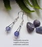 Designer Dainty AA Tanzanite Coned Sterling Silver Earrings  - Image 7