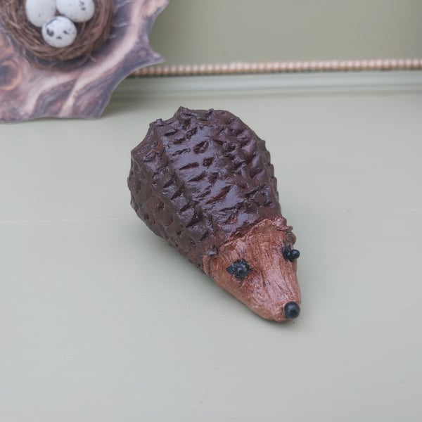 Handmade Clay Hedgehog
