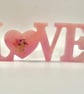 Resin “LOVE” home decor