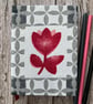 Handbound A6 'Spring Tulips' 1950's Vintage Barkcloth Fabric Sketchbook Journal - Image 6
