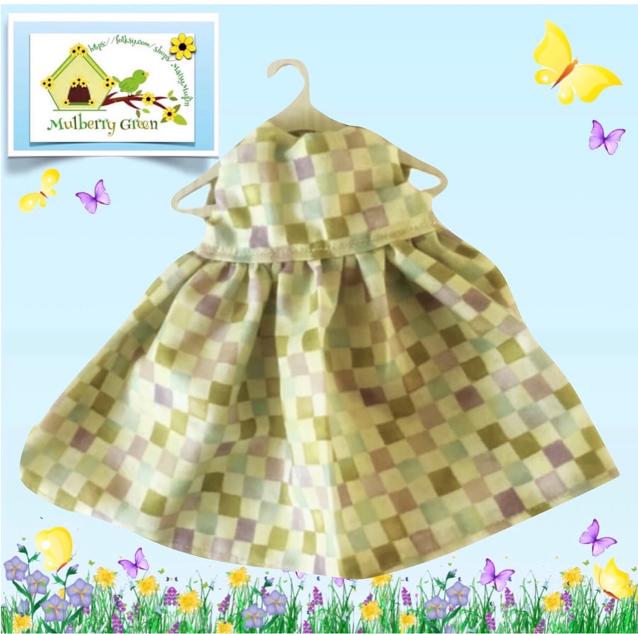 Reserved for Connor - Lemon and Lime Checked Dress with a Petticoat 