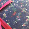 Ruby Tailed wasp gift wrap (dark) 