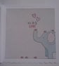 Valentine's Day Card Cute Elephant Love Hearts Bubble 3D Luxury Handmade Card  - Image 2