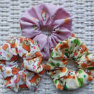Pack of 3 Fox Hair Scrunchies