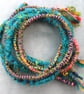 Arty Dreads for Shoulder Length Hair (mainly Turquoise, yellow, pink & green) - Image 2