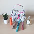 Handmade Retro High-Top  Print Mini Grab Bag – Quirky Makeup & Accessory Pouch