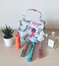 Handmade Retro High-Top  Print Mini Grab Bag – Quirky Makeup & Accessory Pouch