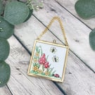 Toadstool Garden - Original Framed Mini Watercolour Artwork