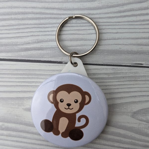 Cute Monkey Keyring, 