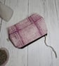 Hand Printed Linen Zipped Cosmetic Bag - Image 5