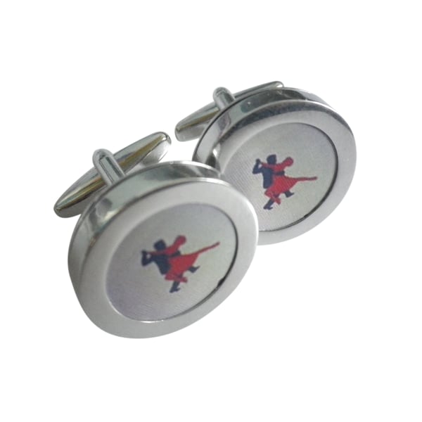 Red Tango cufflinks, free shipping, gift wrapped, terrific image, Ref 1234